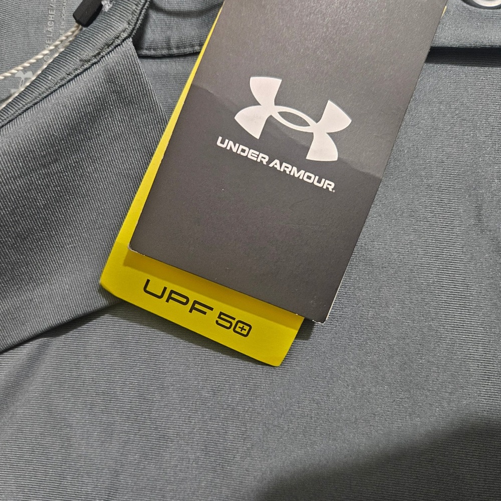 Under Armour Kennedy Space Center NASA Golf Polo Gray UPF 50 Mens Large NWT - Picture 3 of 8